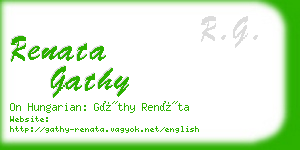 renata gathy business card